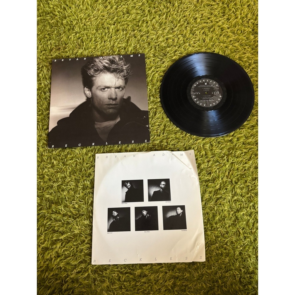 Bryan Adams Reckless Vinyl LP 1984 A&M SP-5013 Summer of 69 Heaven Lyric Sleeve